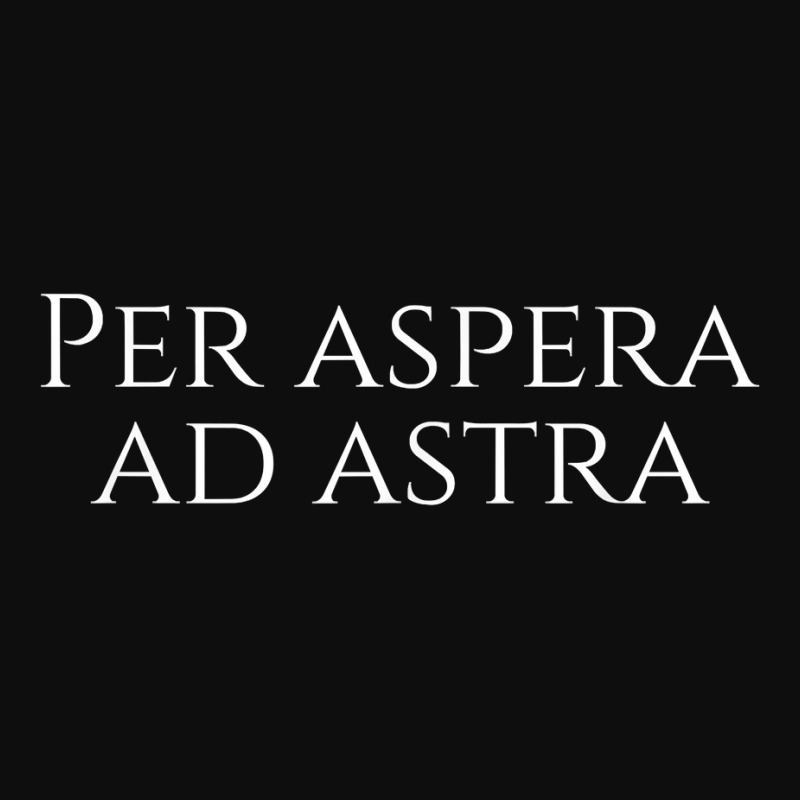 Inspiring Classical Latin Quote Saying   Per Aspera Ad Astra T Shirt Crop Top | Artistshot