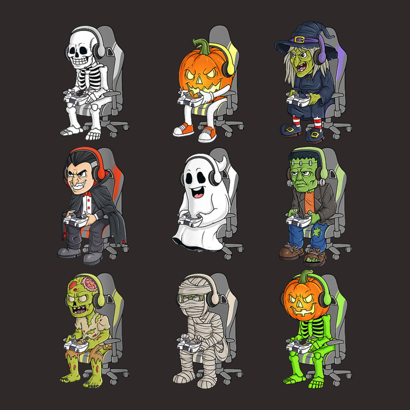 Gaming Halloween Skeleton Vampire Gamer Zombie Boys Kids T Shirt Racerback Tank by uekirstockpg | Artistshot