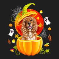 Cocker Spaniel Witch Pumpkin Halloween Dog Lover Funny 14 Ladies Polo Shirt | Artistshot