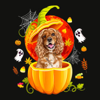 Cocker Spaniel Witch Pumpkin Halloween Dog Lover Funny 14 Scorecard Crop Tee | Artistshot