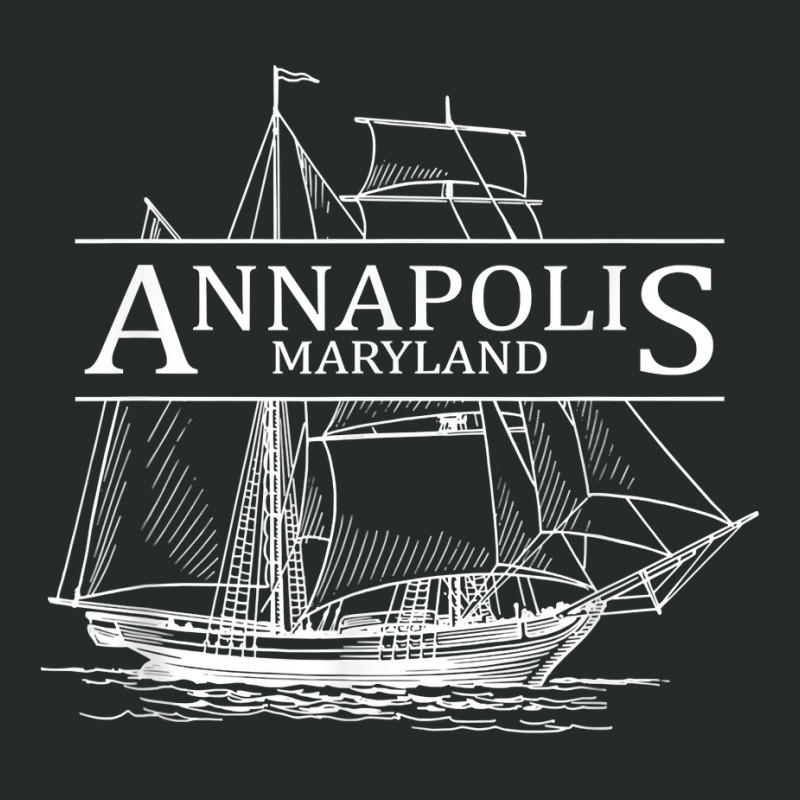 Annapolis Maryland Sailing Capital Of The World T Shirt Women's Triblend Scoop T-shirt by caulkyuladdenrxi | Artistshot