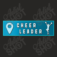 Cheerleader Car Truck Bumper Sticker   Location Sign 194 Ladies Fitted T-shirt | Artistshot