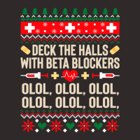 Deck The Halls With Beta Blockers Nurse Ugly Christmas Sweatshirt Racerback Tank | Artistshot