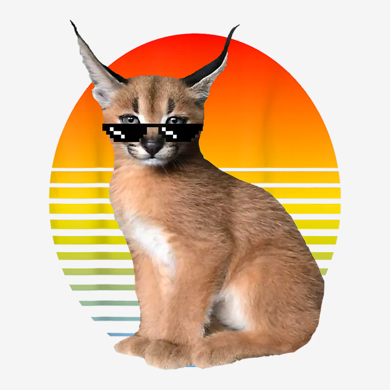  Meme World Big Floppa Meme Cute Caracal Cat Throw