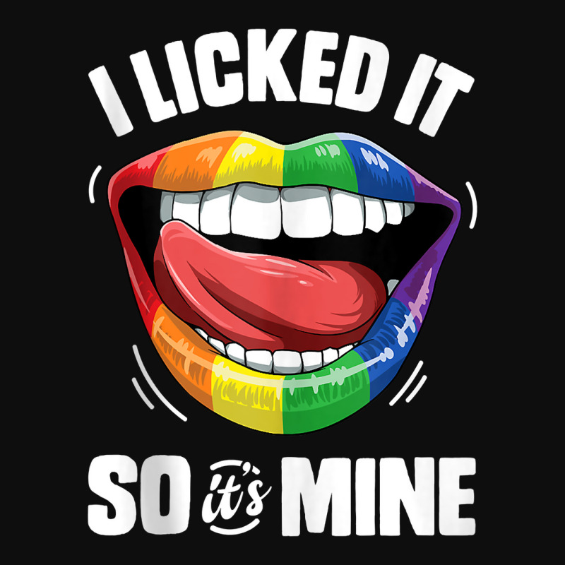 I Licked It So It's Mine Funny Lesbian Gay Pride Lgbt Flag Tank Top Crop Top by susanzqbraigu | Artistshot