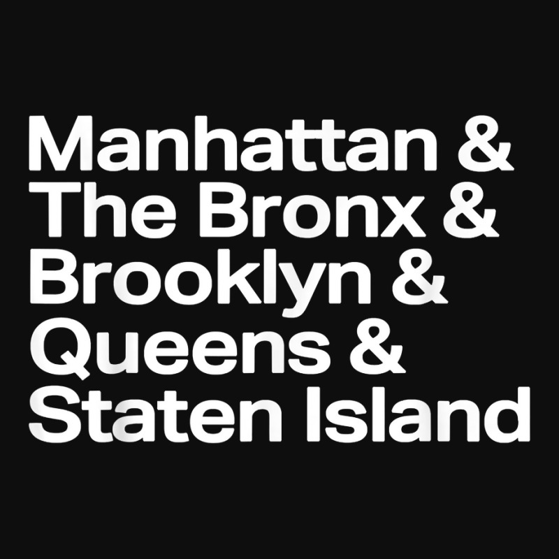 Manhattan Bronx Brooklyn Queen Staten Island Tshirt Crop Top by crineraullamasqo | Artistshot