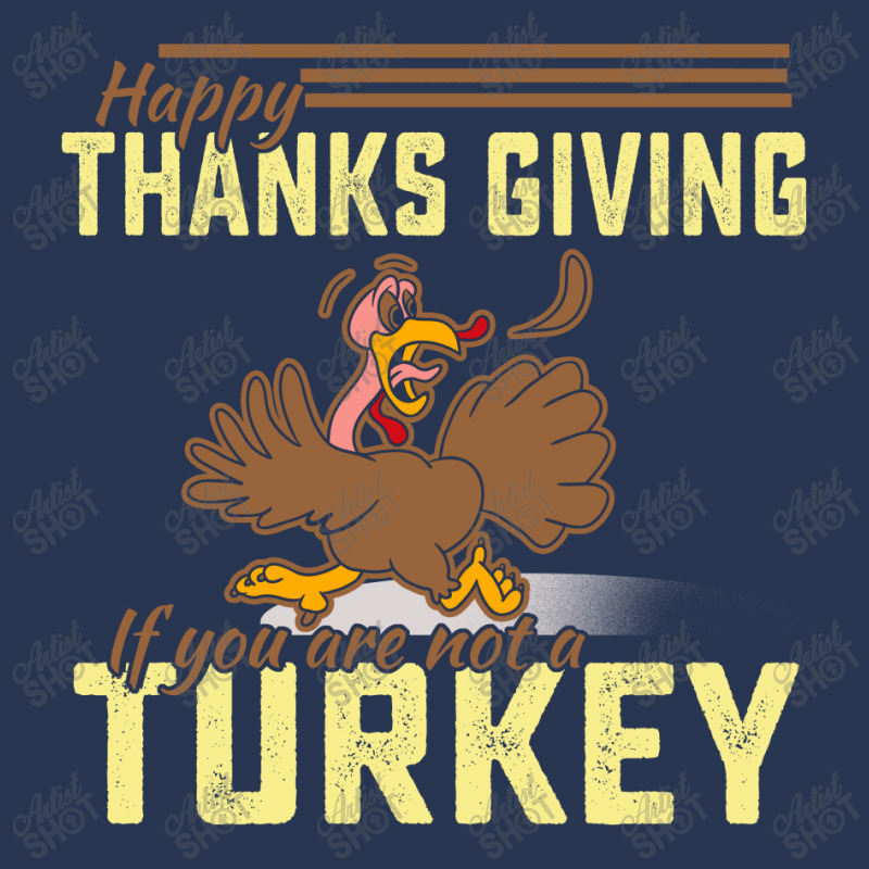 Happy Thanksgiving If You Are Not A Turkey Men Denim Jacket by cogentprint | Artistshot