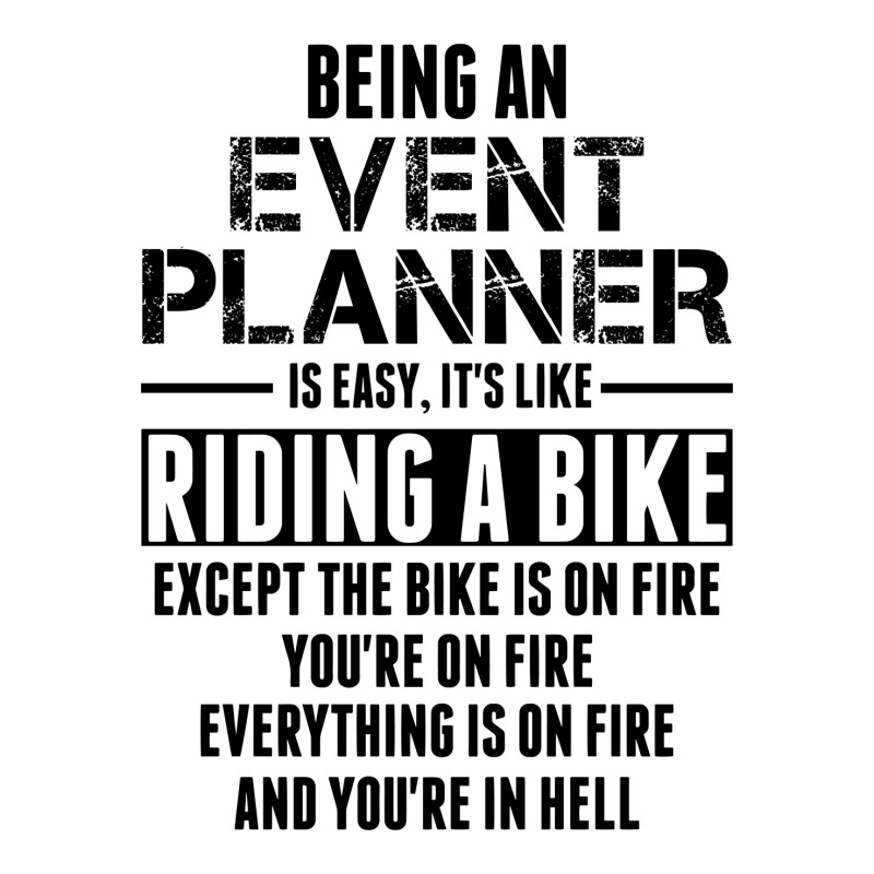 Being An Event Planner Like The Bike Is On Fire Stainless Steel Water Bottle | Artistshot