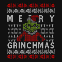 Ugly Christmas Merry Grinchmas Portrait Canvas Print | Artistshot