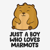 Just A Boy Who Loves Marmots T Shirt Baby Bibs | Artistshot