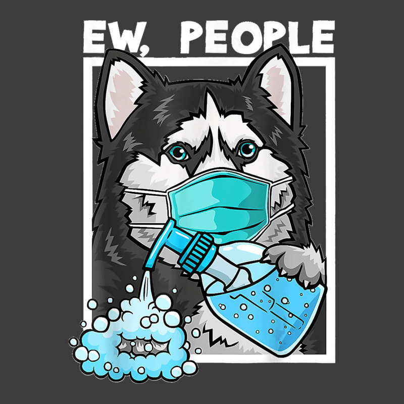 Siberian Husky Dog Wearing Facemask Hand Sanitizer Ew People Men's Polo Shirt by WirtzRichard | Artistshot