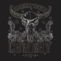 Western Bull Skull Simmer Down Cowboy Cowgirl Country T-shirt | Artistshot