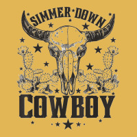 Western Bull Skull Simmer Down Cowboy Cowgirl Country Vintage Hoodie And Short Set | Artistshot