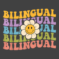 Retro Groovy Bilingual Teachers Back To School Bilingual T Shirt Vintage T-shirt | Artistshot