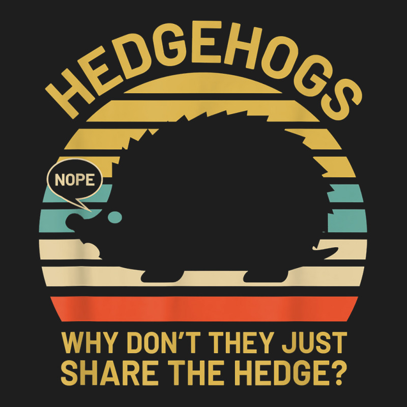 Hedgehogs Why Don't They Just Share The Hedge T Shirt Classic T-shirt | Artistshot