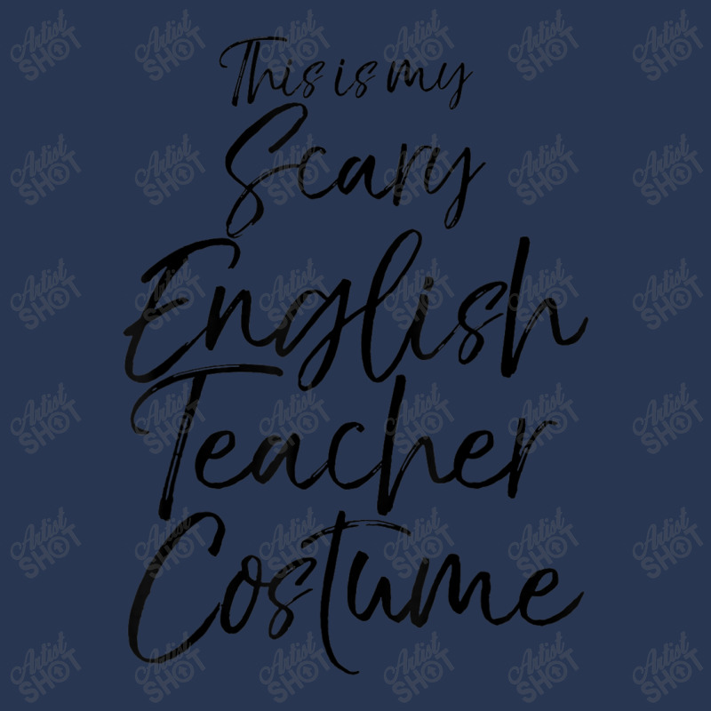 Cute Teaching Quote This Is My Scary English Teacher Costume Gift Men Men Denim Jacket | Artistshot