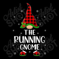 Red Buffalo Plaid Matching The Running Gnome Christmas Women's V-neck T-shirt | Artistshot