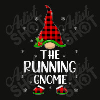 Red Buffalo Plaid Matching The Running Gnome Christmas Scorecard Crop Tee | Artistshot