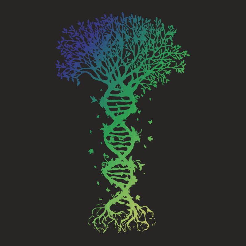 Dna Tree T  Shirt D N A Tree Of Life Genetics Colorful Biology Science Ladies Fitted T-Shirt by improbablerecent | Artistshot