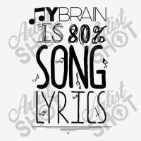 My Brain Is 80 Song Lyrics Music Lover Novelty Tee Day Gift Adjustable Cap | Artistshot