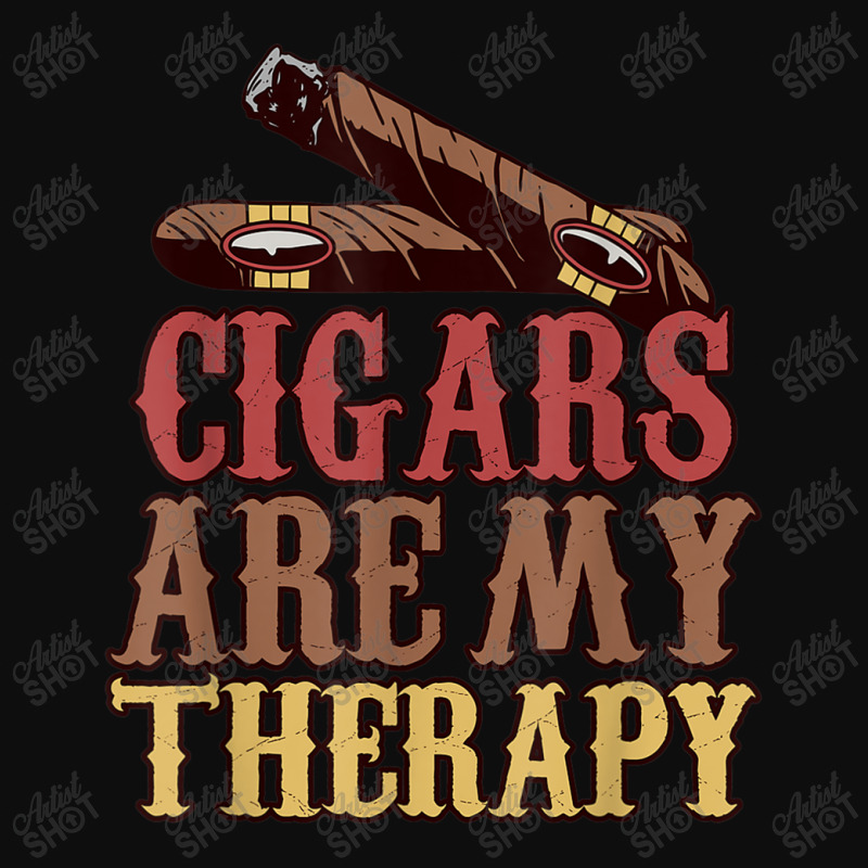 Funny Cigar Smoker Design Cigars Are My Therapy Gift Women My Favorite Crop Top by JazmineDesign | Artistshot