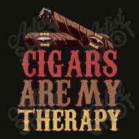 Funny Cigar Smoker Design Cigars Are My Therapy Gift Women My Favorite Scorecard Crop Tee | Artistshot