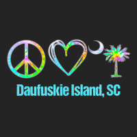 Peace Love Daufuskie Island South Carolina Tie Dye Palm Moon T Shirt 3/4 Sleeve Shirt | Artistshot