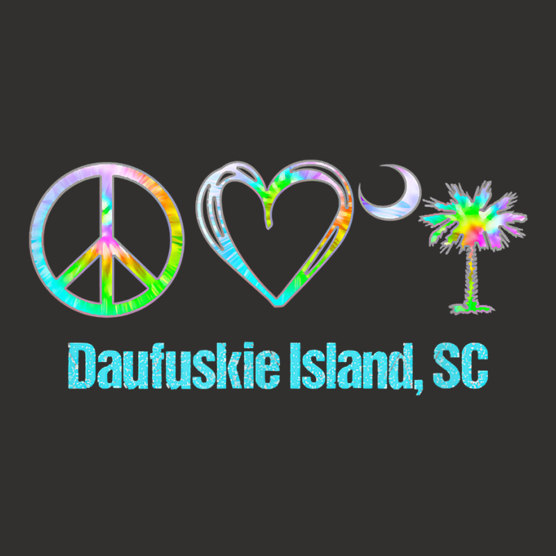 Peace Love Daufuskie Island South Carolina Tie Dye Palm Moon T Shirt Champion Hoodie by beansidpeelleo | Artistshot