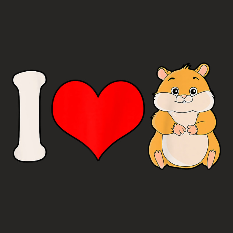 I Love Hamsters Funny Hamster T Shirt Ladies Fitted T-Shirt by bendlelobeltzoer | Artistshot