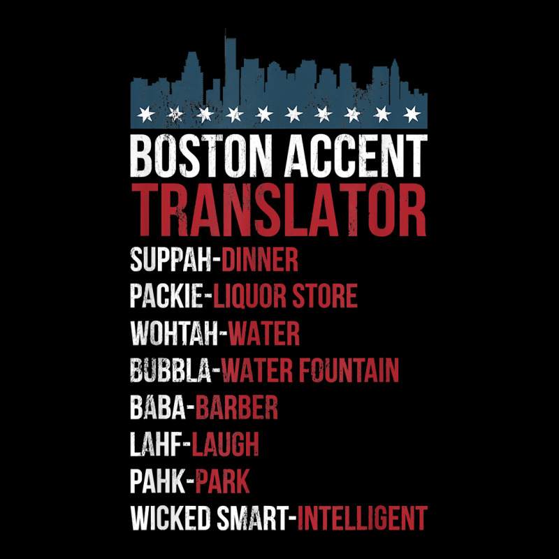 Boston Accent Translator For Wicked Smaht Bostonians T Shirt Long Sleeve Shirts | Artistshot