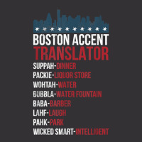 Boston Accent Translator For Wicked Smaht Bostonians T Shirt Vintage Hoodie And Short Set | Artistshot