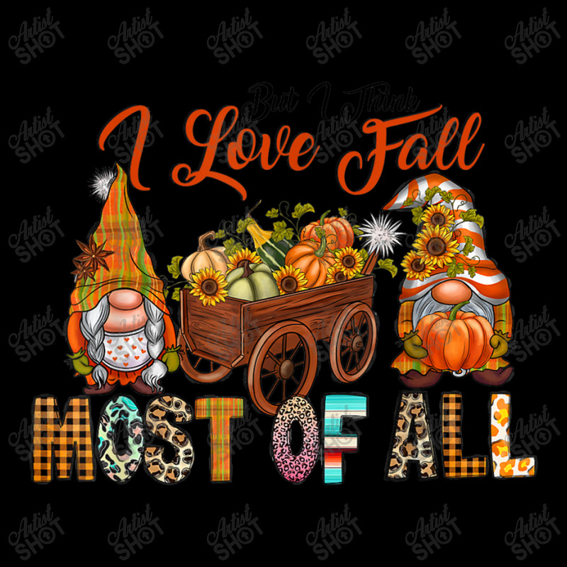 Western Gnomes Pumpkin I Think I Love Fall Most Of All Men's 3/4 Sleeve Pajama Set | Artistshot