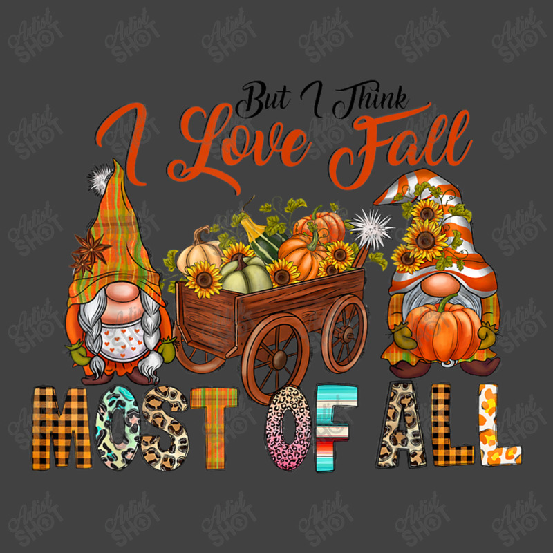 Western Gnomes Pumpkin I Think I Love Fall Most Of All Vintage T-shirt | Artistshot