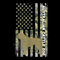 Vintage Hunting Camouflage Us Flag Australian Cattle Dog Women's V-neck T-shirt | Artistshot