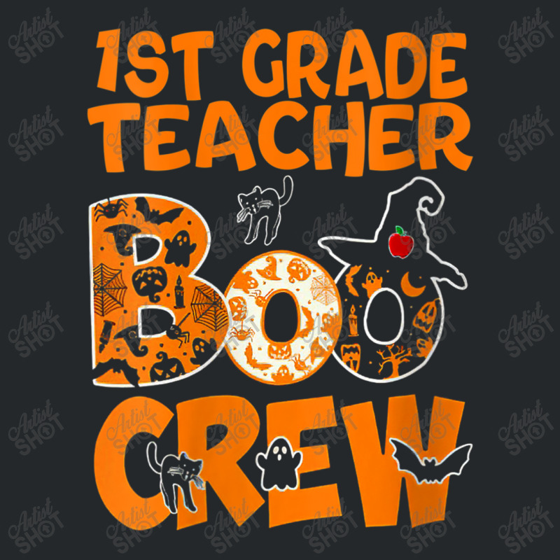 Womens 1st Grade Teacher Teacher Halloween Costume With Cutest Pump Crewneck Sweatshirt | Artistshot