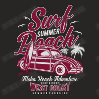 Surf Summer Beach Ladies Fitted T-shirt | Artistshot