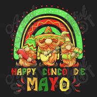 Womens Cute Gnome Cinco De Mayo Rainbow Mexican Fiesta Match Outfit T-shirt | Artistshot