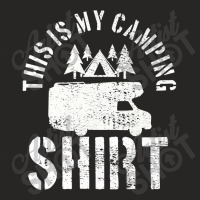 Camping Trailer Camper Van Mobile Home Caravan Motorhome Premium T Shi Ladies Fitted T-shirt | Artistshot