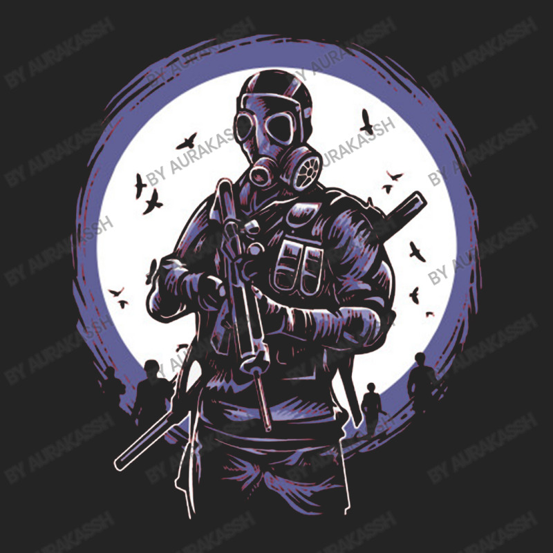 Gas Mask Soldier 3/4 Sleeve Shirt | Artistshot