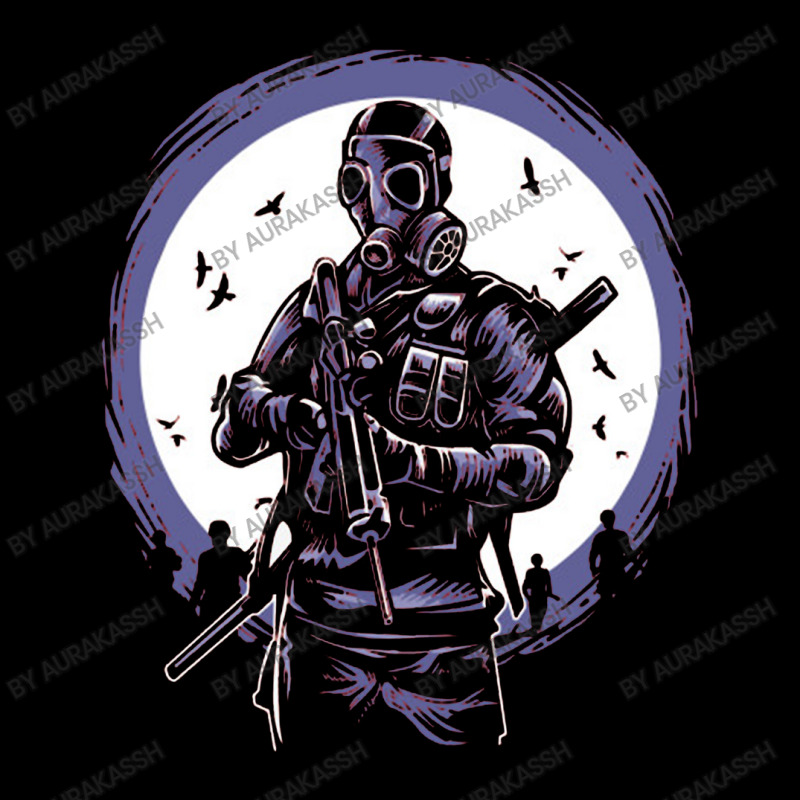 Gas Mask Soldier Men's 3/4 Sleeve Pajama Set | Artistshot