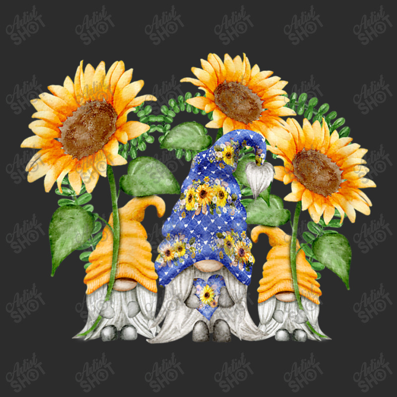 Womens Floral Sunflower Gnome Love & Heart For Hippies And Gardener Exclusive T-shirt | Artistshot