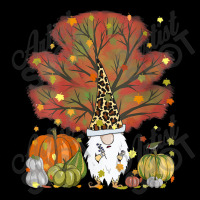 Womens Funny Gnome Leopard & Pumpkin Autumn Leaves Thanksgiving V-neck Tee | Artistshot