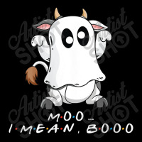 Womens Funny Halloween Moo I Mean Boo Funny Ghost Cow Zipper Hoodie | Artistshot