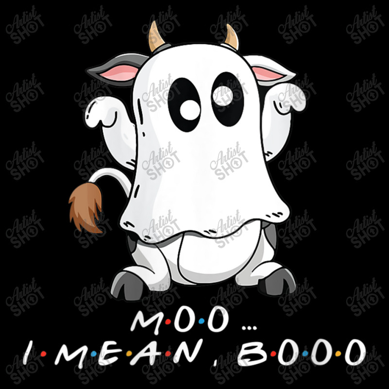 Womens Funny Halloween Moo I Mean Boo Funny Ghost Cow Men's Long Sleeve Pajama Set | Artistshot