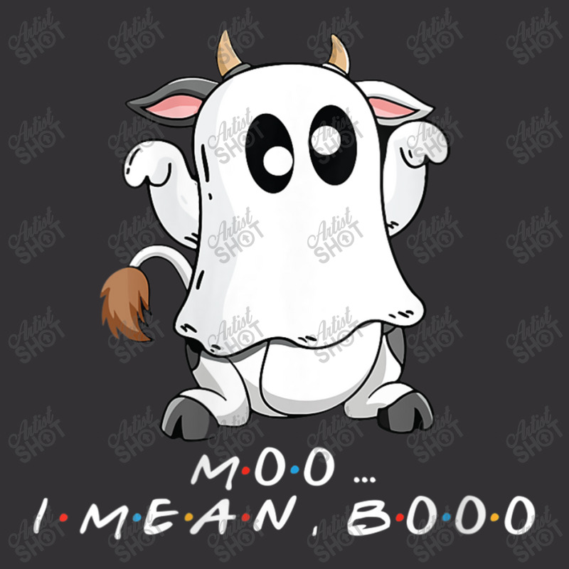 Womens Funny Halloween Moo I Mean Boo Funny Ghost Cow Vintage Short | Artistshot