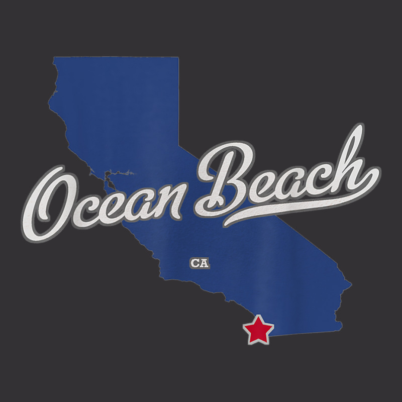 Ocean Beach California San Diego Ca Map T Shirt Vintage Hoodie And Short Set | Artistshot