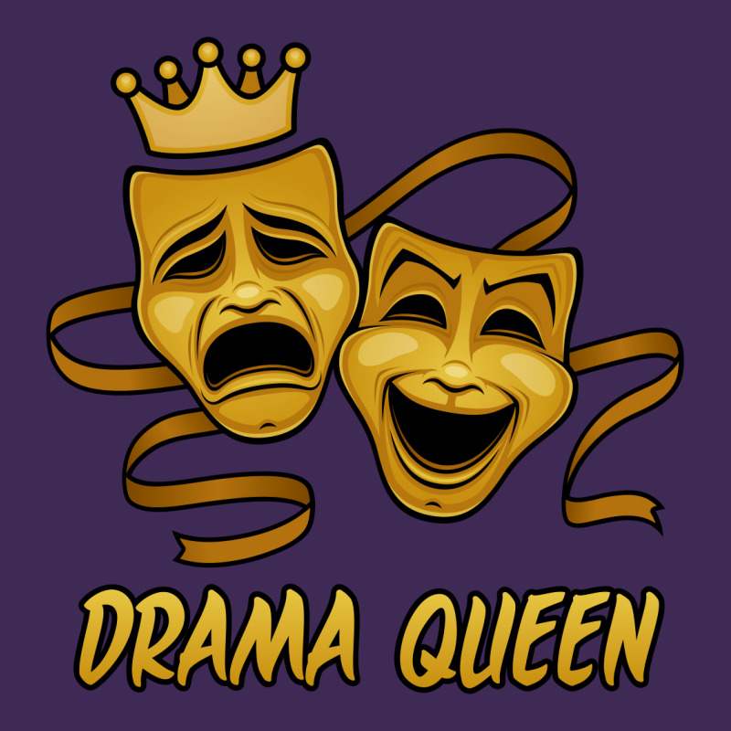 Drama Queen Comedy And Tragedy Gold Theater Masks Unisex Hoodie by fizzgig | Artistshot