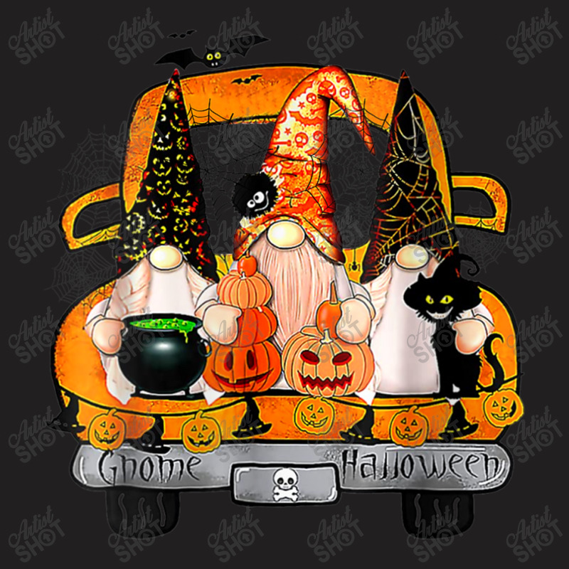 Womens Gnome Witch Halloween Pumpkin Autumn Fall Holiday 2022 T-shirt | Artistshot