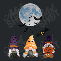 Womens Gnome Witch Halloween Pumpkin Autumn Fall Holiday 2022 Crewneck Sweatshirt | Artistshot