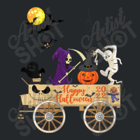 Womens Gnome Witch Halloween Pumpkin Autumn Fall Holiday 2022 Crewneck Sweatshirt | Artistshot